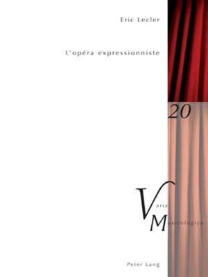 cover image of L'opéra expressionniste